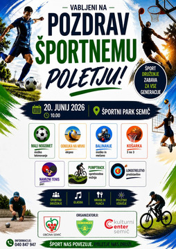 Pozdrav športnemu poletju 2026 v Semiču