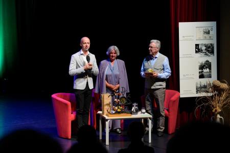 Tomaž Simetinger, Zofka Gril Mirtič, Hans Jaklitsch , foto: Uroš Novina 