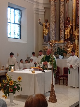 Poslovilna sveta maša župnika Luke Zidanška, foto Marko Banovec